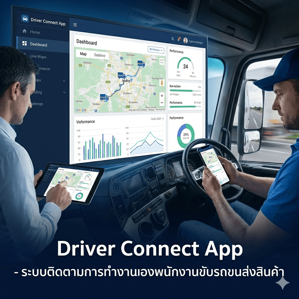 Driver App for logistic provider (ระบบจัดการและติดตามงานขนส่ง)